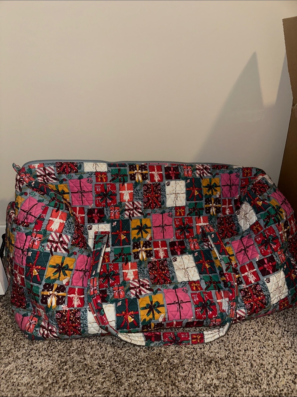 Large Vera Bradley Patchwork Duffle Bag